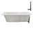 66'' x 34'' Acrylic Soaking Drop-In Bathtub, Drain Included-97544470