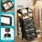 4 Drawer 36'' Tall Nightstand with Charging Station & LED Light Strip-1726037820