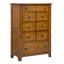 Ensemble de chambre à coucher avec lit-bateau, commode et miroir Oconee-99442427-104950125-129460330