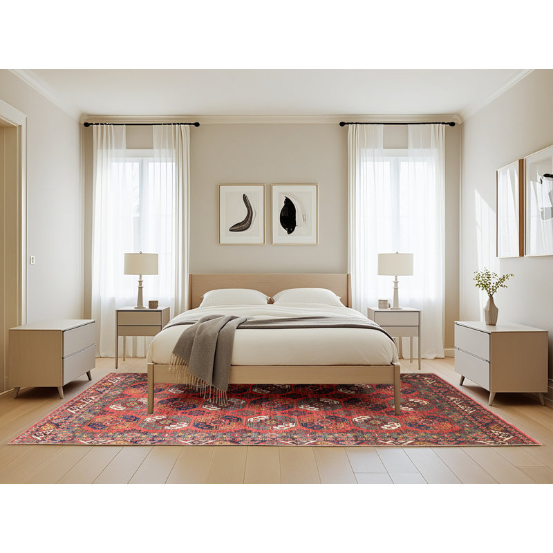 Oriental Indoor Rug, Rectangle 5' x 8'