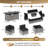Melisandra Wicker 12 - Person Seating Group with Cushions and Fire Pit, Patio Sectional Conversation Set-399816227-397728655