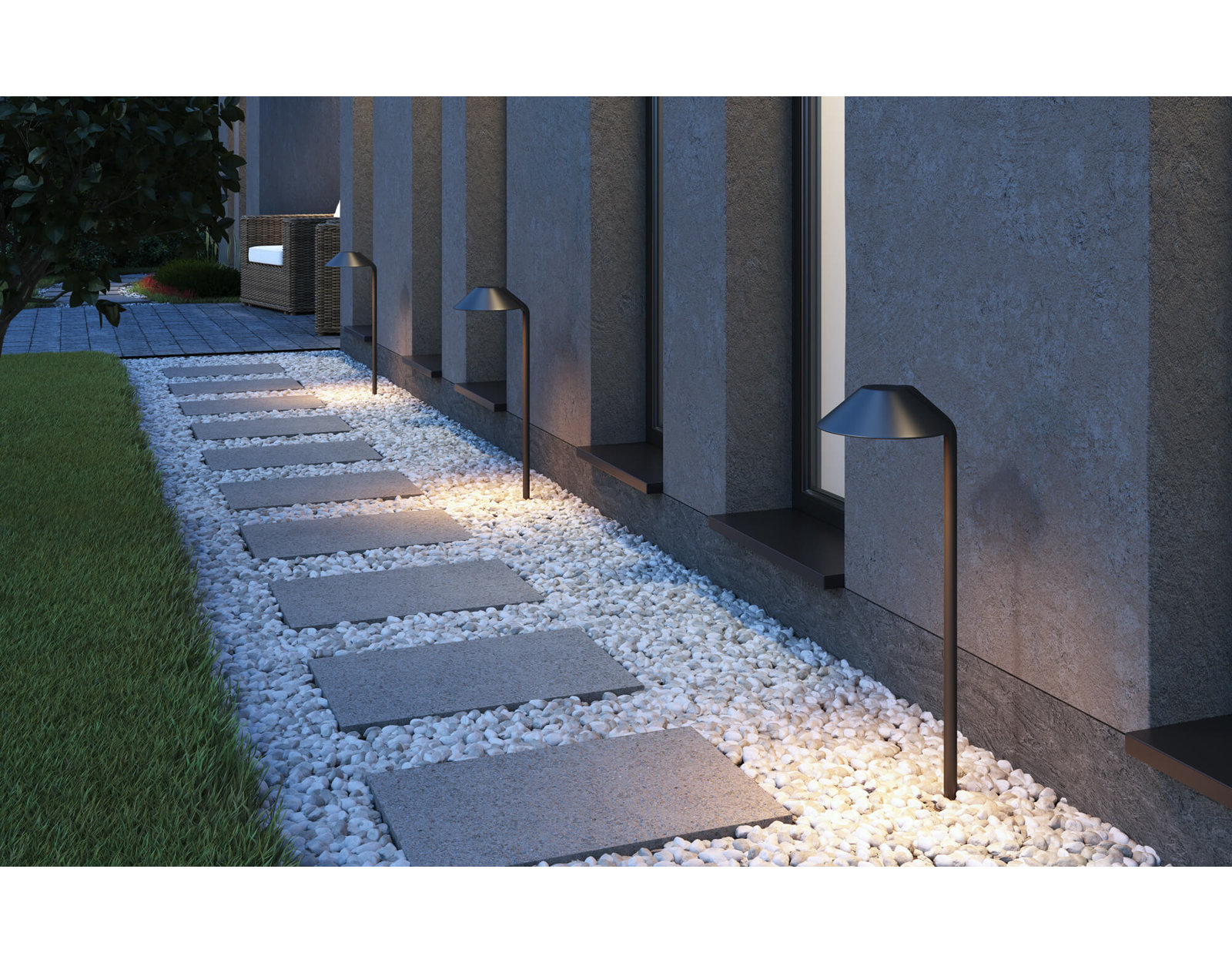 Integrated LED Pathway Light