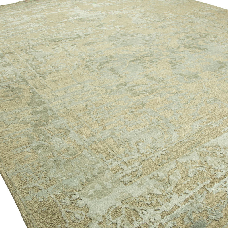 Hand Knotted Area Rug, Rectangle 2' x 3'