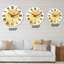 Minimal élémentaire organique et géométrique compostions XXXVII - horloge murale moderne-59913866