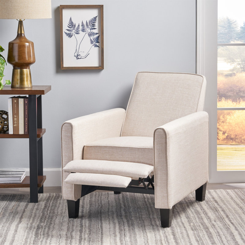 Fauteuil en lin beige clair pour une décoration intérieure élégante, Beige clair