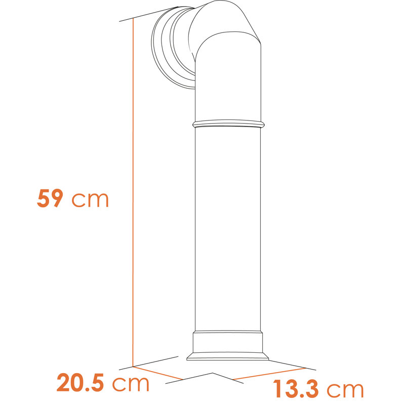 Lakeeva Ebern Designs 43cm W Grey Stove, 135 H x 43 W x 30 D cm