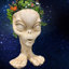 Pot à fleurs statue ancienne ancienne extraterrestre "Zoe"-1797326525