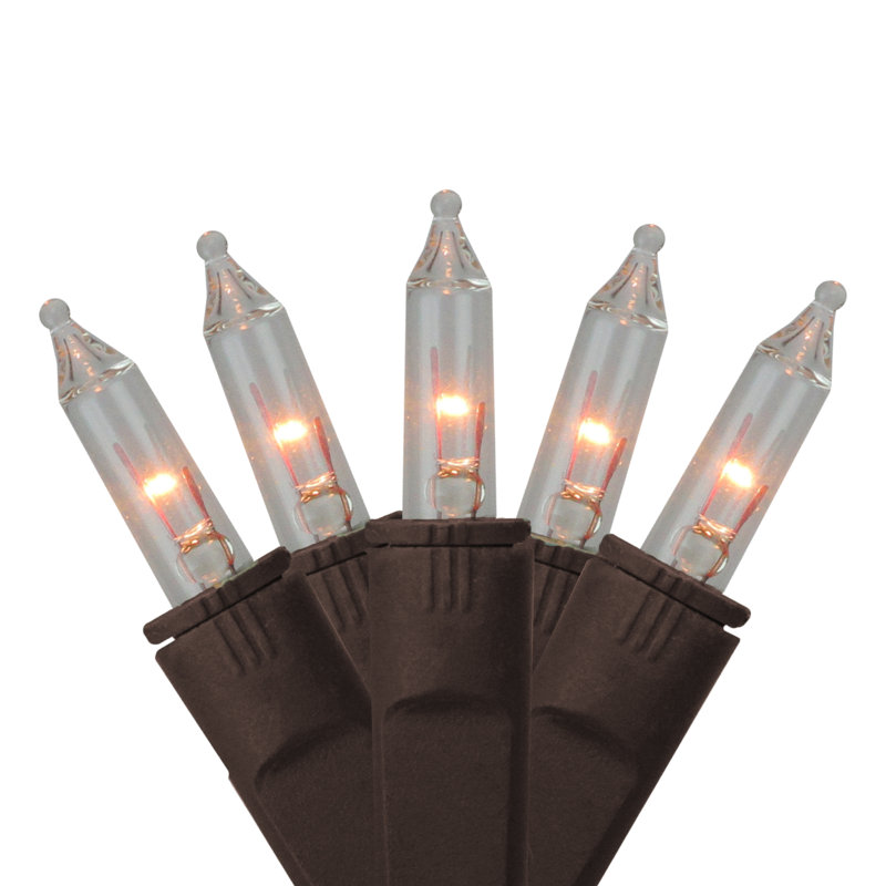 50 mini lumières de Noël Perm-O-Snap, Clair/Brun