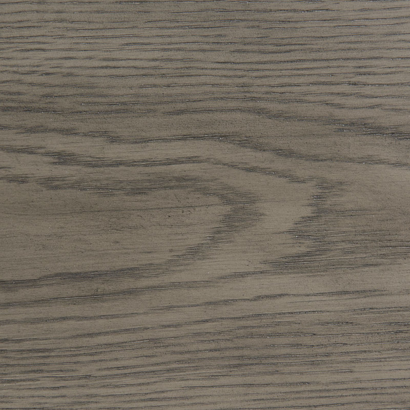 Gray Round Extendable Wood Dining Table for Six