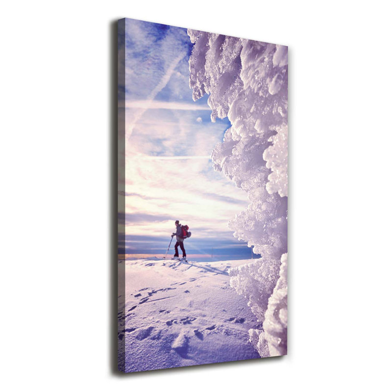 Skier - Wrapped Canvas Print