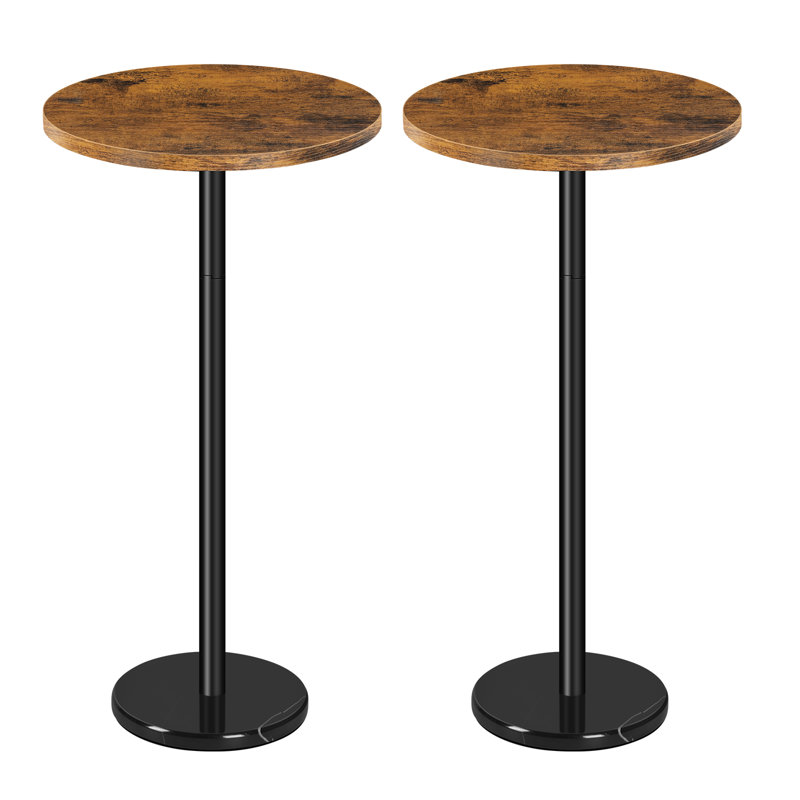 2-Pack Small Round Table - Brown