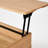39"W Solid Oak Lift Top MCM Coffee Table with Storage-1246154478-1245657517