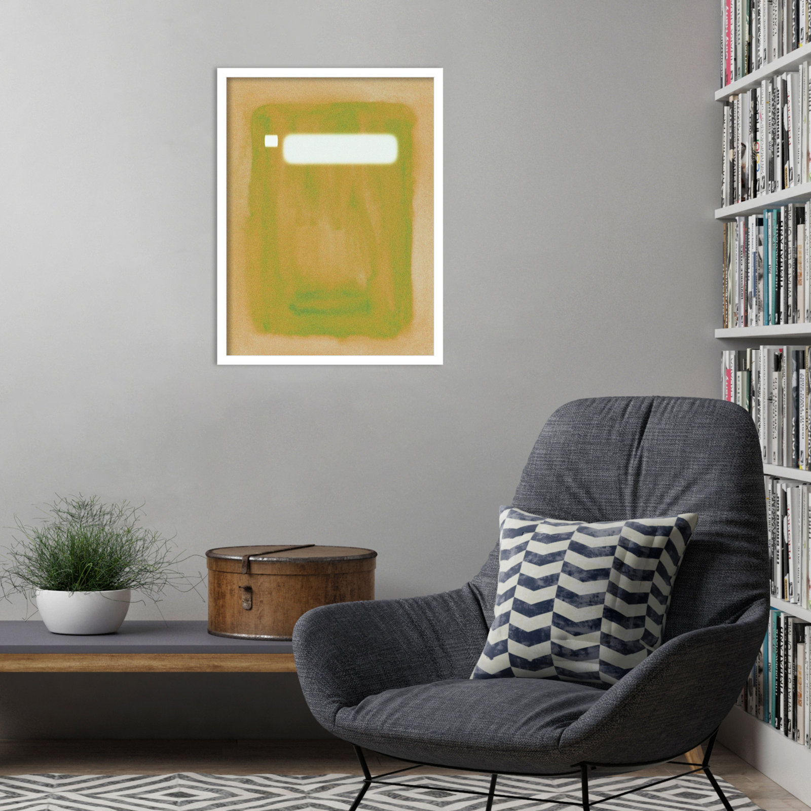 Focal Point II Print by Melissa Wang, White, 25" H x 19" W