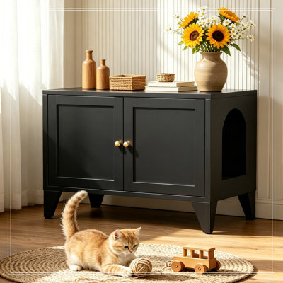 Cat Litter Box Enclosure with doule doors