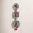 77 in. Glittery Bristle Triple Wreath with LED Lights