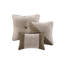 7 Piece Micro Corduroy Comforter Set Taupe