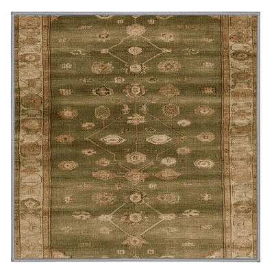 Tapis brun lavable à la machine