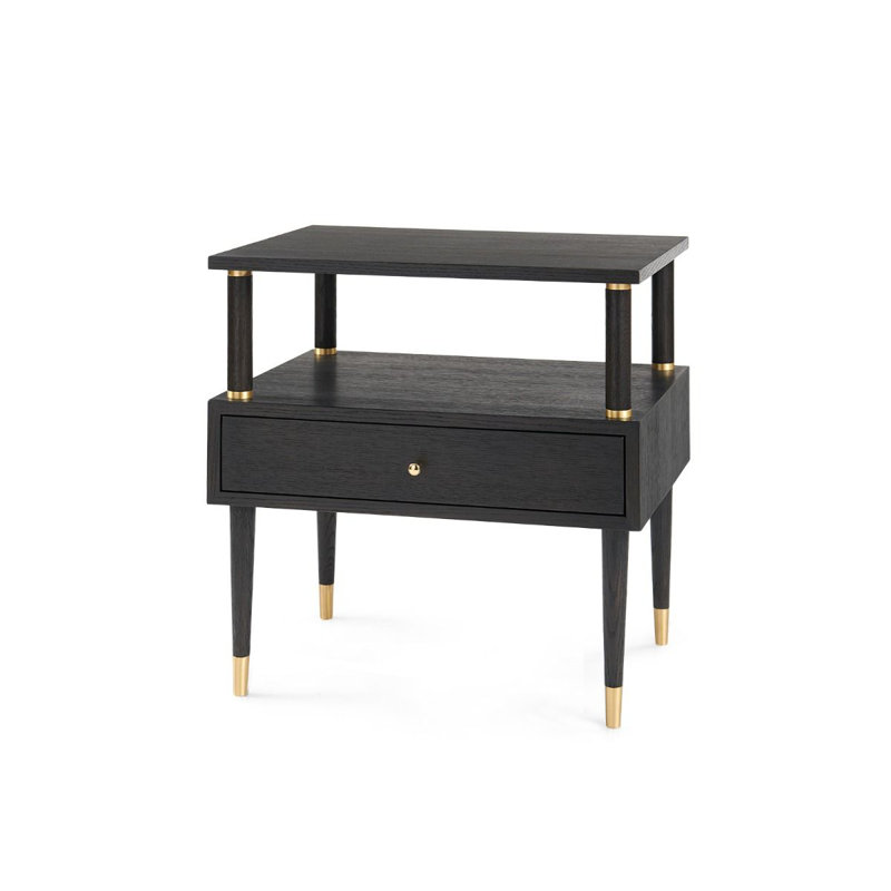 Gabriel Solid Wood End Table, Espresso
