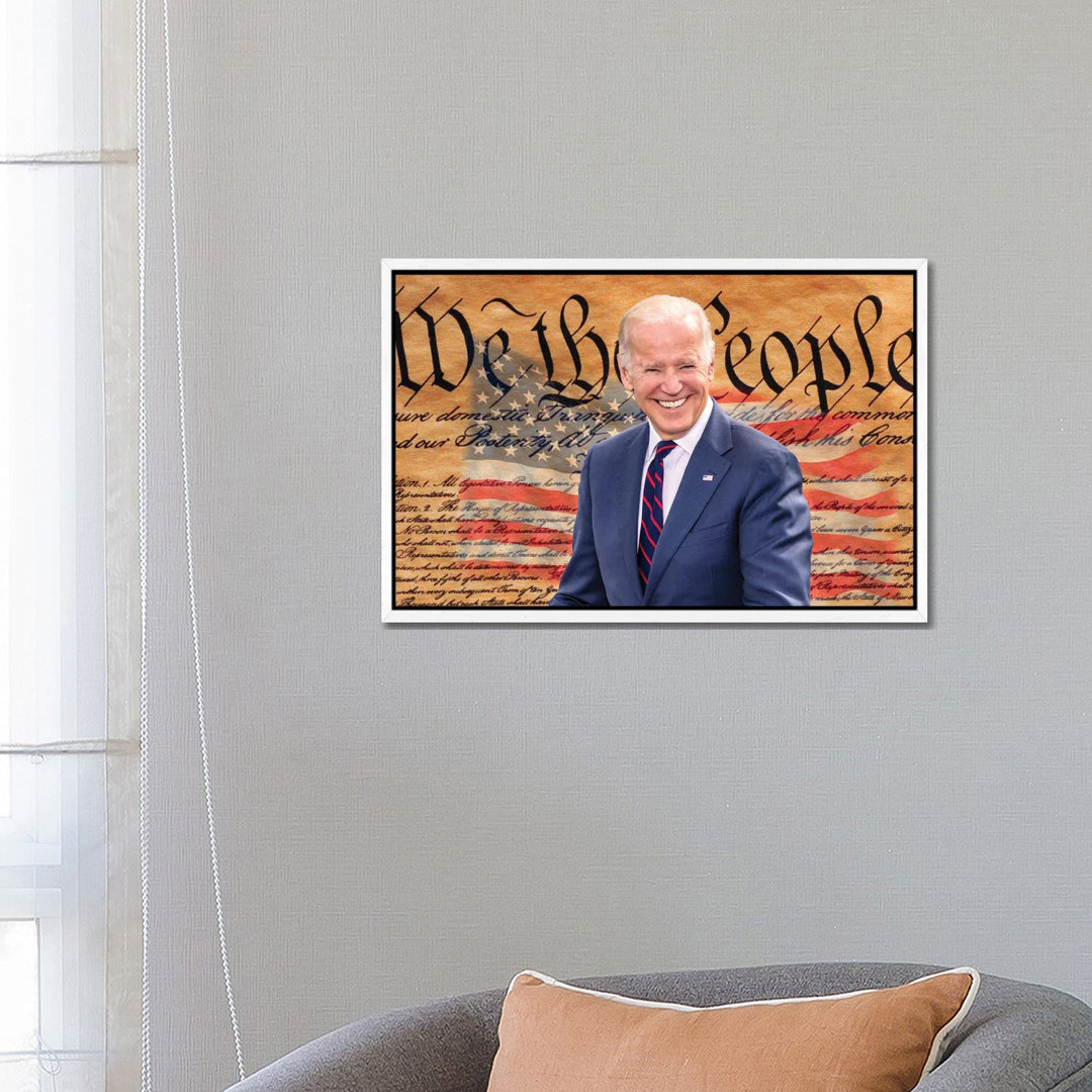 Joe Biden, President Elect, Former Vice President, With The Us Constitution Background 2020 von Panoramic Images - Galle...