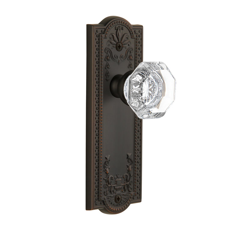 Grandeur Parthénon avec bouton de porte en cristal Chambord, Bronze intemporel