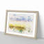 Flock of Birds Above Sunflowers - Picture Frame Painting Print-56853890-56853893