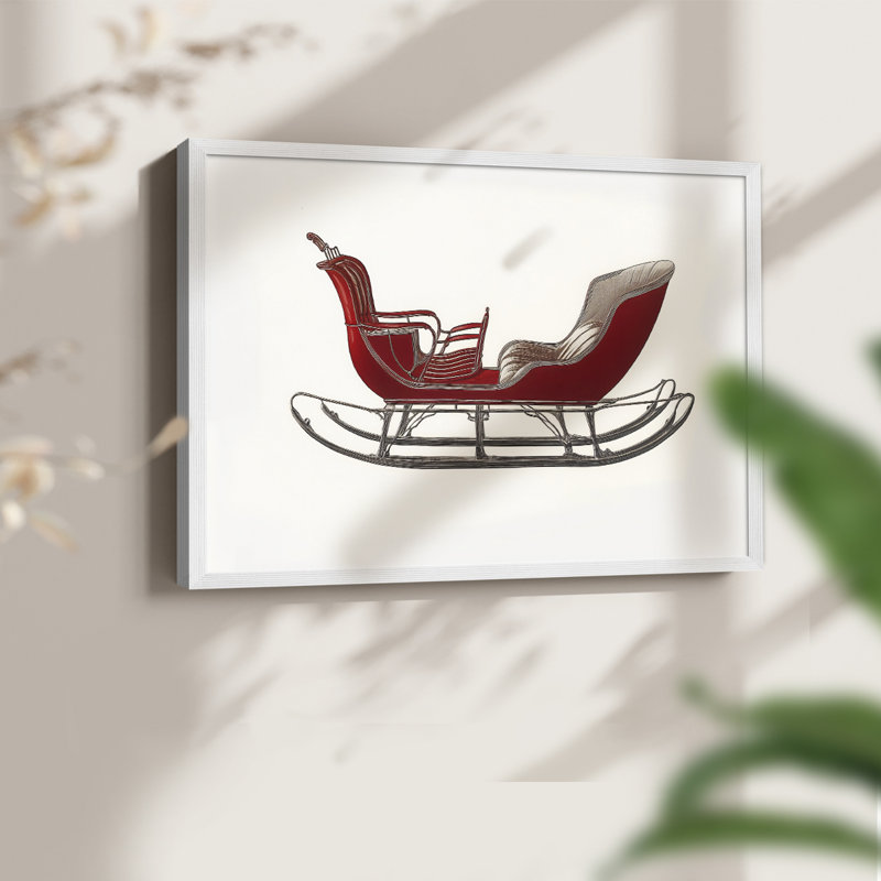 Chirstmas Art-DCCCLxxxix - reproduction encadrée - réversible, H 8 po x l 10 po, Blanc