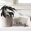 Pot à fleurs rond intérieur / extérieur en plastique moderne avec soucoupe-1933896408-1944428720