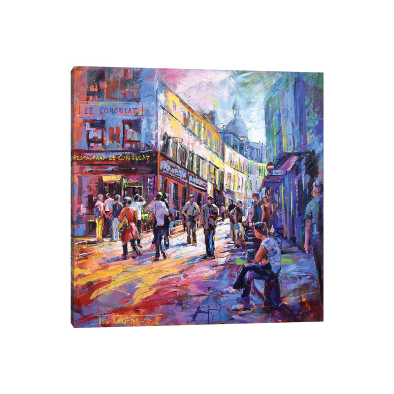 Montmartre by Jos Coufreur - Wrapped Canvas Gallery-Wrapped Canvas Giclée, 45.72 cm H x 45.72 cm W