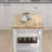 Kitchen Island Rolling Trolley Cart With Adjustable Shelves And Towel Rack Rubber Wood Table Top