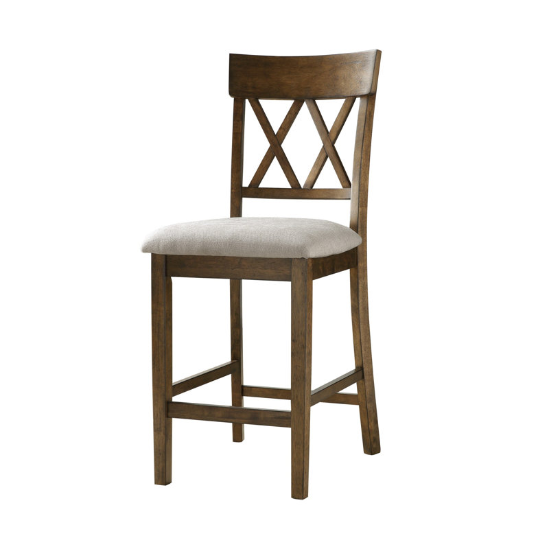 Chaises à hauteur de comptoir, Chêne clair, Individuel