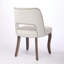 Ensemble de 2 chaises de salle à manger modernes rembourrées en tissu avec pieds courbés en bois massif-653155291