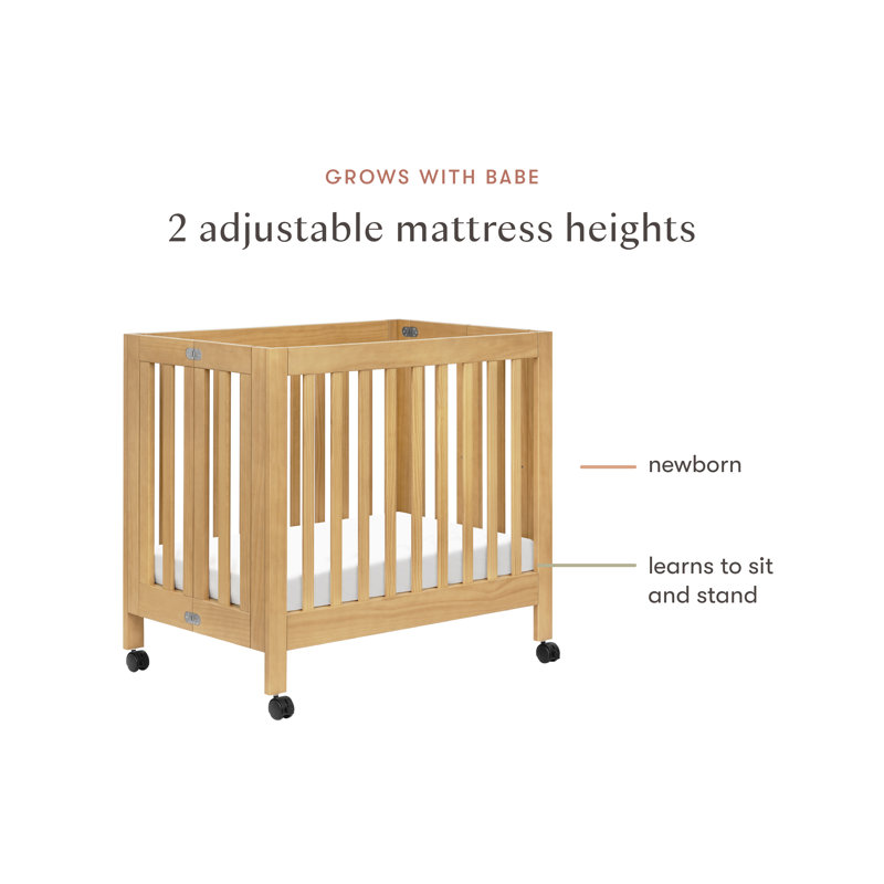 Origami Mini Portable Crib, Honey
