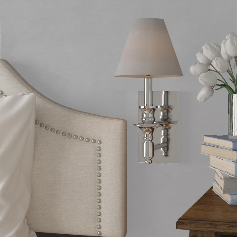  Washburn 1-Light Wall Sconce in Polished Nickel, Polished Nickel