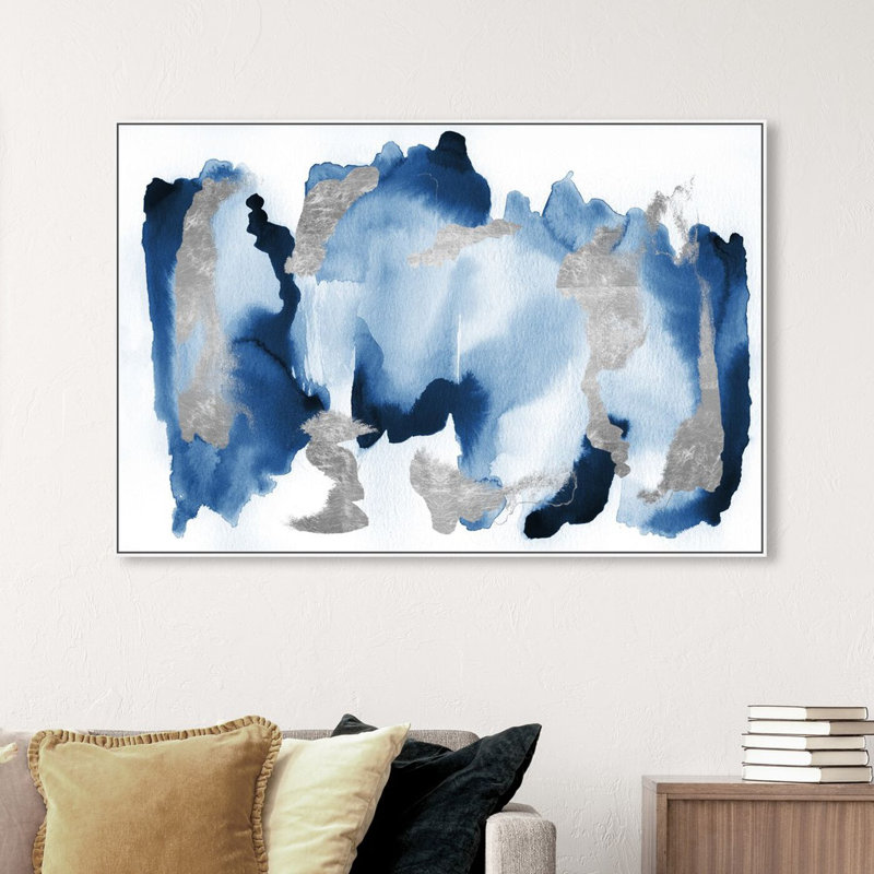 In Too Deep - Peinture sur toile, Blanc, H 30 po x l 45 po