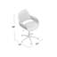 Chaise de travail en similicuir - noir