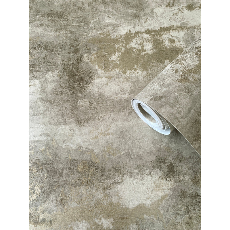 Elegance Collection Abstract Perfect Storm Shimmer Finish Wallpaper Roll, Bronze