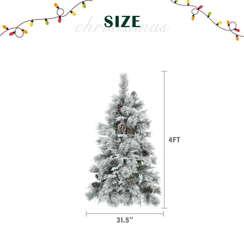 Artificial Xmas Tree with 170 Branch Tips,Mixed PE & PVC Branches