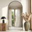 Arched  Metal Oversized Full-Length Mirror-570231710-543396698