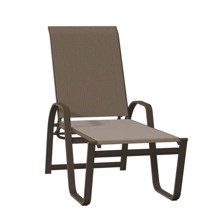 Holna Outdoor Rust-Resistant Metal Chaise Lounge