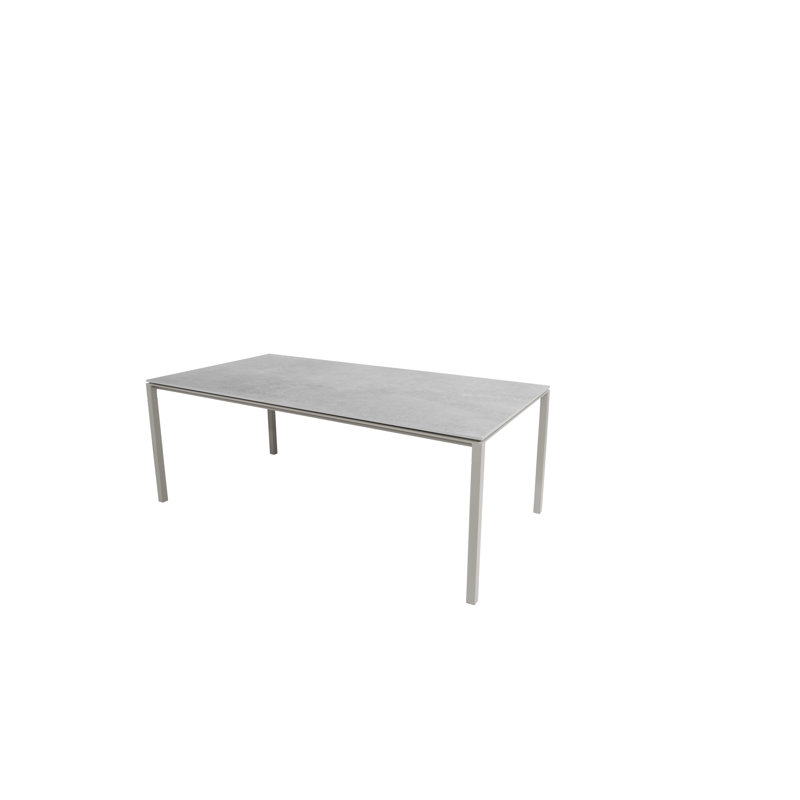 Pure Outdoor Dining Table, Taupe/Gray, 39.4" W x 78.8" L x 28.8" H