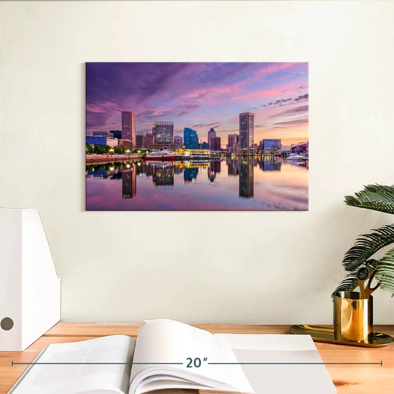 Kavia Baltimore Skyline, H 8 po x l 12 po