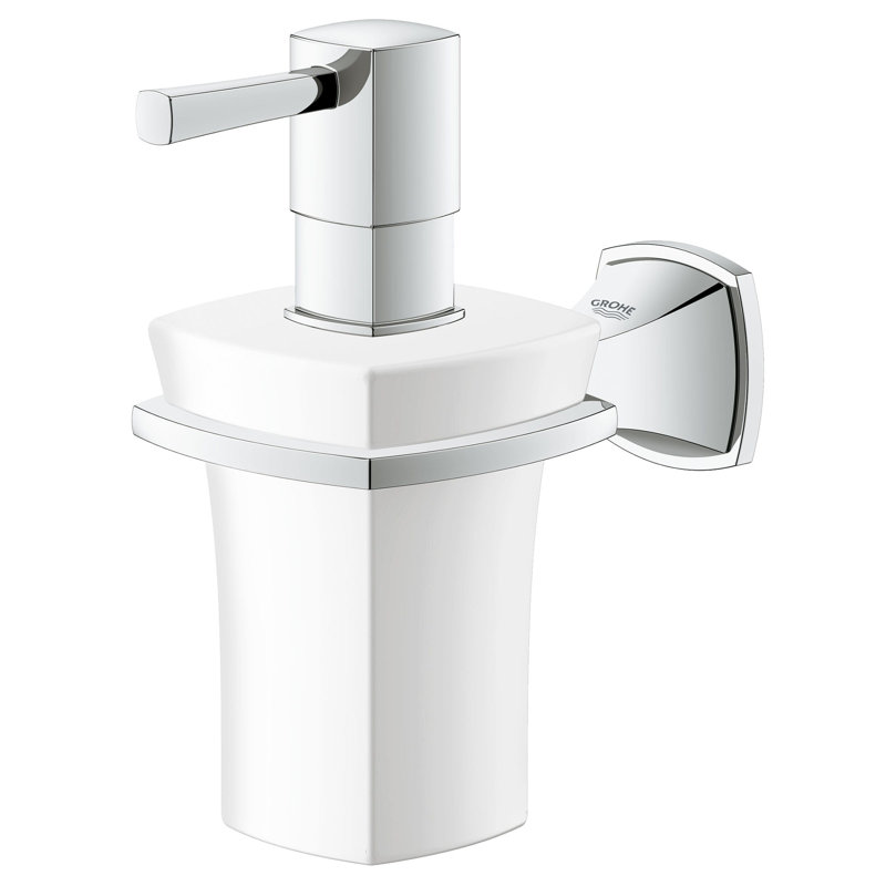 Grandera® Soap Dispenser with Holder, StarLight Chrome