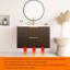 Meuble-lavabo mural moderne de style noyer flottant moderne