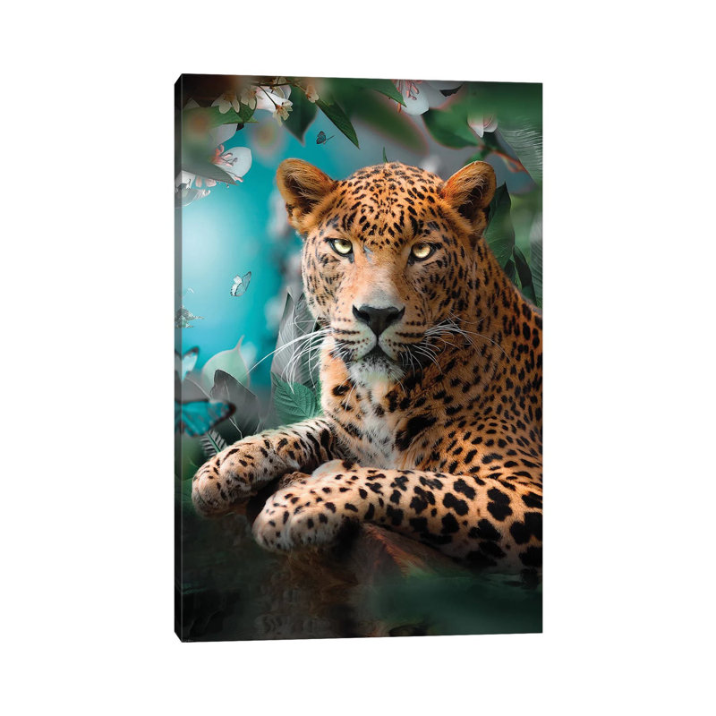 The Colourful Leopard, H 26 po x l 18 po x P 1,5 po