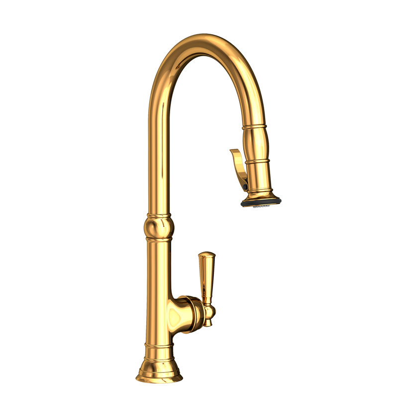 Pull-Down Kitchen Faucet - Trigger Spray, Polished Gold (PVD)