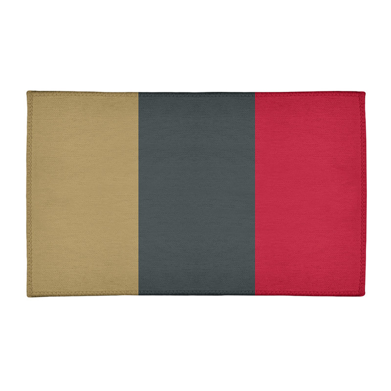 Gris acier tissé à plat, Rectangle 4 pi x 6 pi
