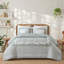 Piece Bedding Sets, King Cal King Cotton Rich Green Floral Duvet Set