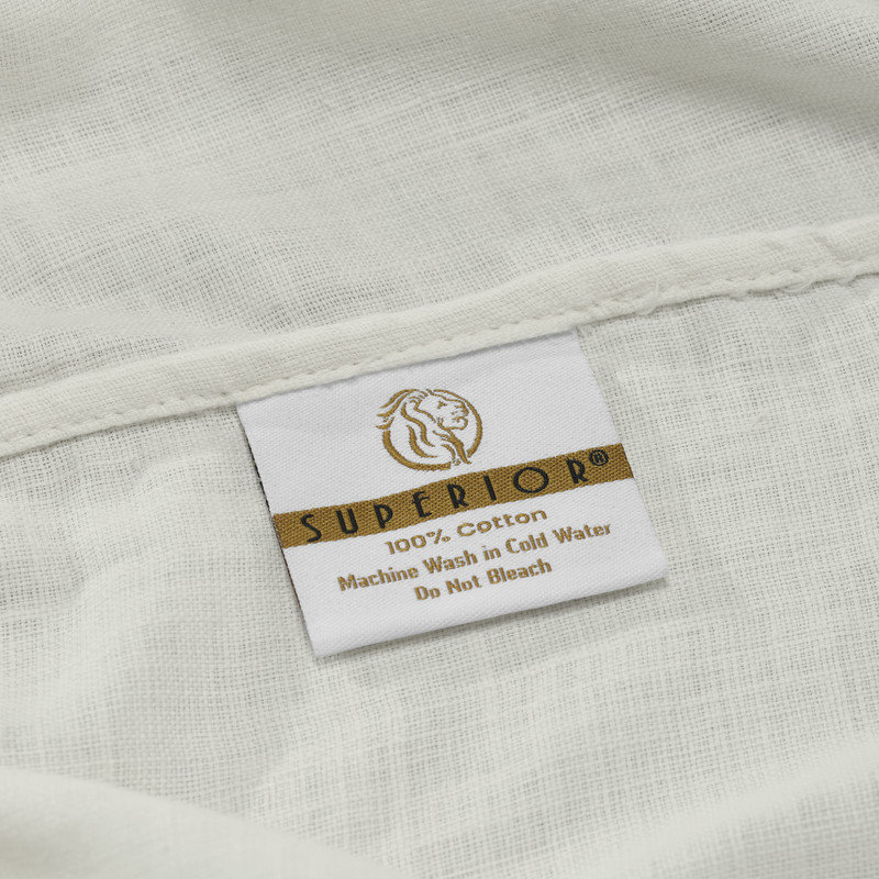 Chloe 100% Cotton Linen Texture Vintage Wash Solid Deep Pocket Percale Sheet Set, Queen Sheet Set, Ivory