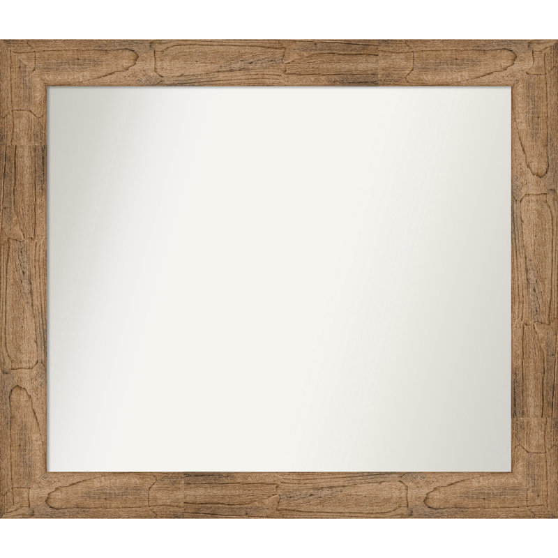 Timmy Solid Wood Wall Mirror, Rectangle, 30.5" x 35.5"