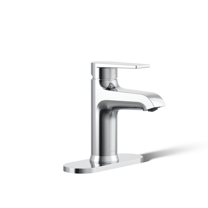 Hint Single-Handle Bathroom Sink Faucet with Escutcheon and Pop-Up Drain, 1.2 GPM, Polished Chrome